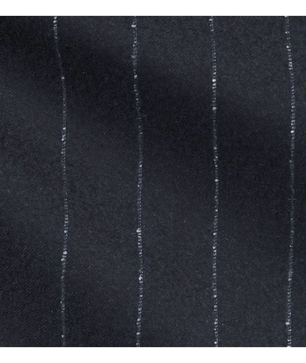 Costume Bleu Nuit Flanelle Rayures Craie | Costume Privé Paris