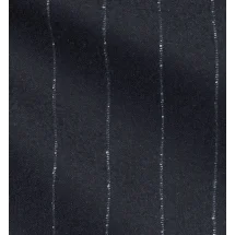 Costume Bleu Nuit Flanelle Rayures Craie | Costume Privé Paris