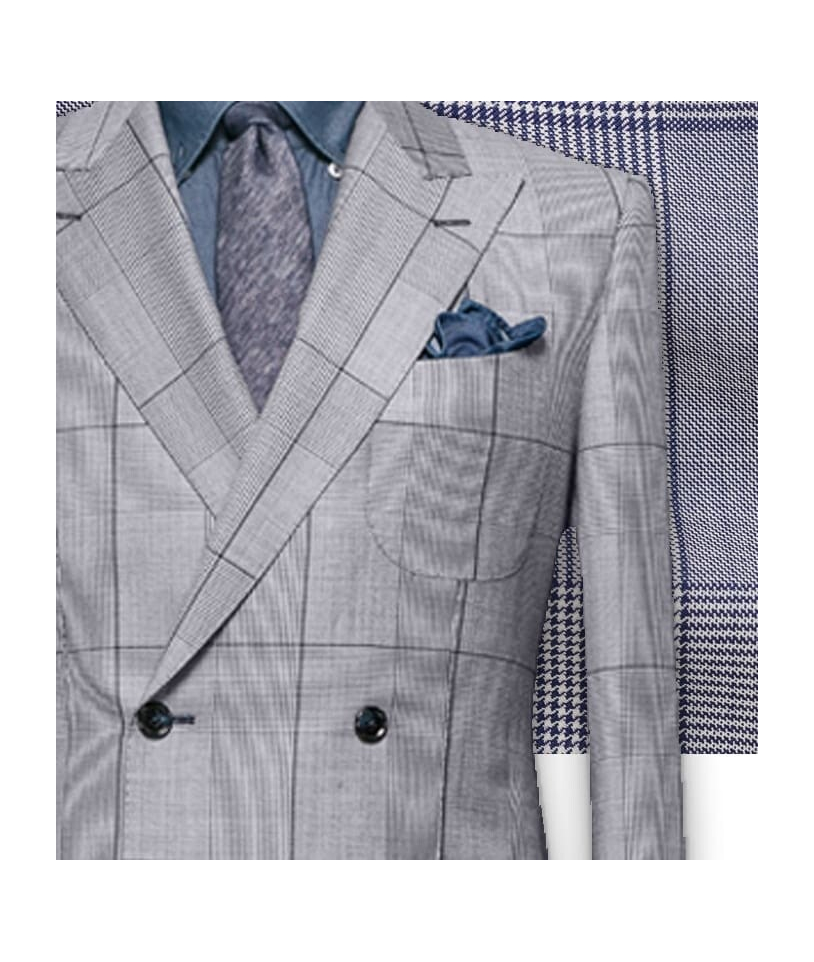 Costume Bleu Prince de Galles Clair - Élégance Assurée