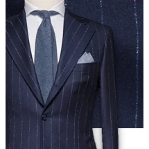 Costume Bleu Flanelle Rayures | Costume Privé Paris