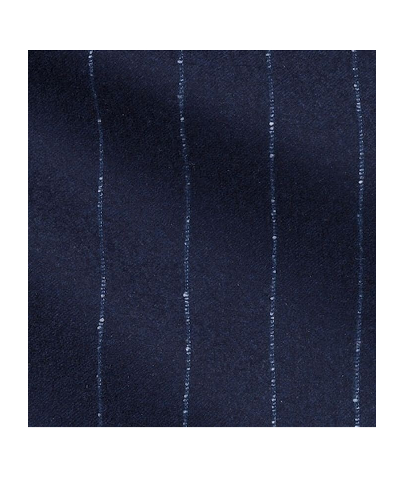Costume Bleu Flanelle Rayures : Élégance et Style Assuré