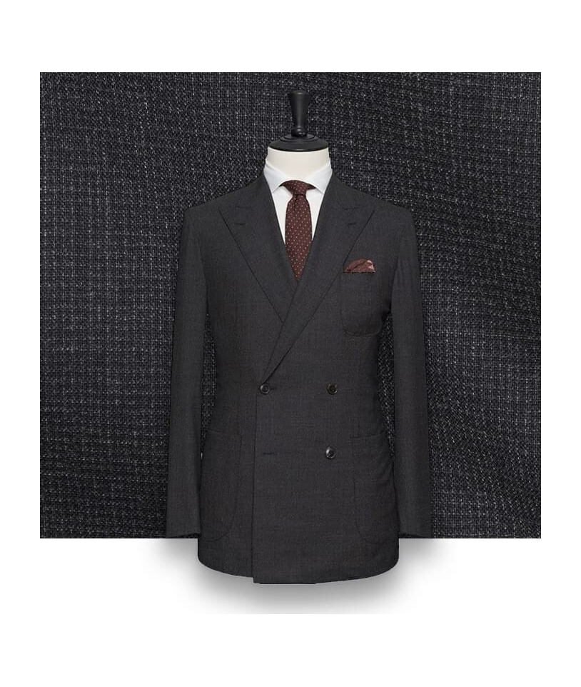 Costume Gris Anthracite Croisé : Élégance et Style
