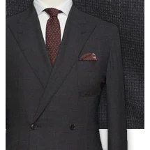 Costume Gris Anthracite Croisé : Élégance | Costume Privé Paris