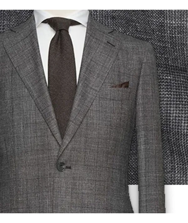 Costume Gris Prince de Galles Foncé | Costume Privé Paris