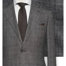 Costume Gris Prince de Galles Foncé | Costume Privé Paris