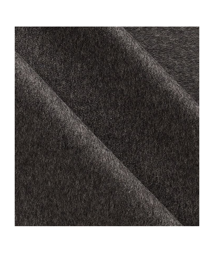 Manteau Caban Gris Anthracite en Laine & Cachemire