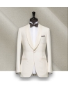 Smoking Blanc col châle : Élégance et Chic | Costume Privé Paris