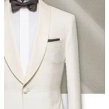 Smoking Blanc col châle : Élégance et Chic | Costume Privé Paris