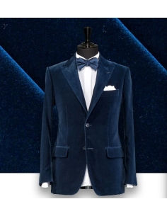 Blazer Bleu Velours