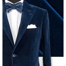 Blazer Bleu Velours Élégant pour un Style | Costume Privé Paris