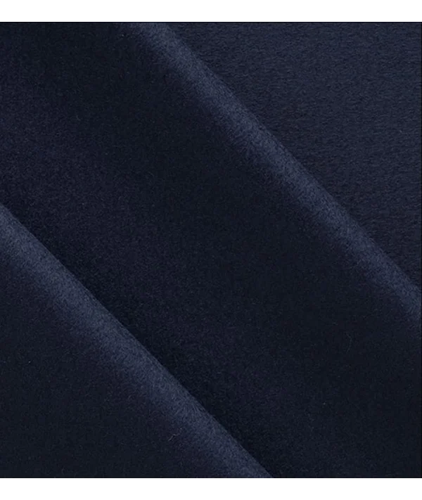 Manteau Caban Bleu Intense en Laine & | Costume Privé Paris