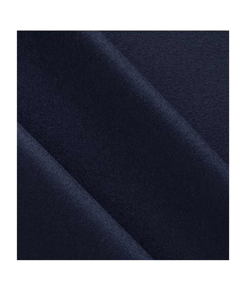 Manteau Caban Bleu Intense en Laine & Cachemire chic