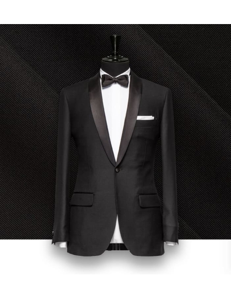 Smoking Noir Col Chale : Élégance et Chic | Costume Privé Paris