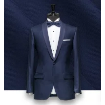 Smoking Bleu Intense Col Châle : Élégance | Costume Privé Paris