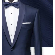 Smoking Bleu Intense Col Châle : Élégance | Costume Privé Paris