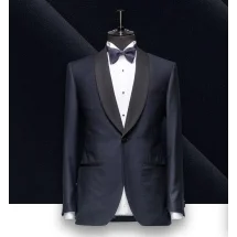 Smoking Bleu nuit col châle | Costume Privé Paris