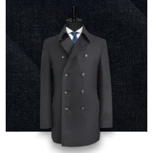 Manteau Caban Bleu Denim automne-hiver | Costume Privé Paris