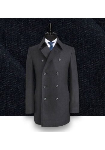 Manteau Caban Bleu Denim : Élégance et Style Assuré