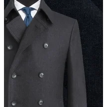 Manteau Caban Bleu Denim automne-hiver | Costume Privé Paris