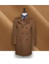 Manteau Caban Camel en Laine & Cachemire | Costume Privé Paris