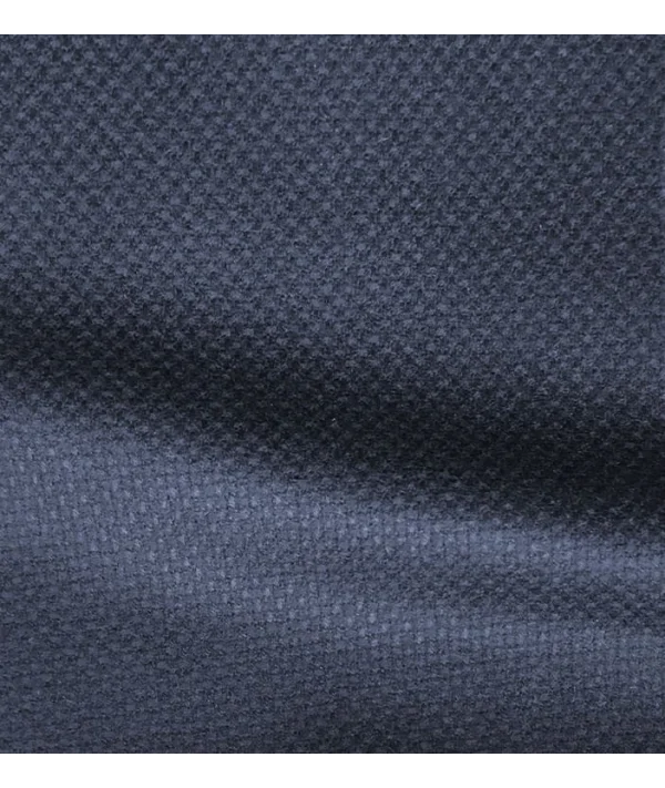 Blazer Bleu nuit natté laine & cachemire — vue alternative coupe sur mesure