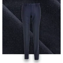 Pantalon Bleu Nuit en Flanelle : Élégance | Costume Privé Paris