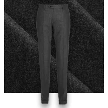 Pantalon Gris Anthracite en Flanelle | Costume Privé Paris