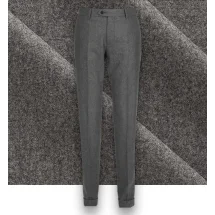Pantalon Gris Moyen Flanelle | Costume Privé Paris