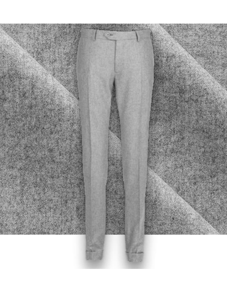 Pantalon Gris Clair Flanelle | Costume Privé Paris