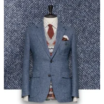 Blazer casual homme bleu gris Tweed | Costume Privé Paris