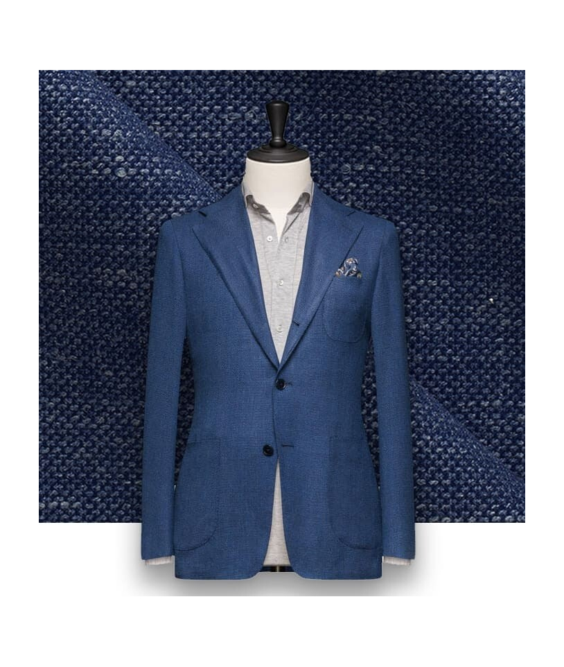 Blazer Bleu Natté : Élégance et Style à Porter