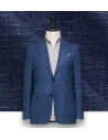 Blazer Bleu natté — sur mesure — Costume Privé Paris