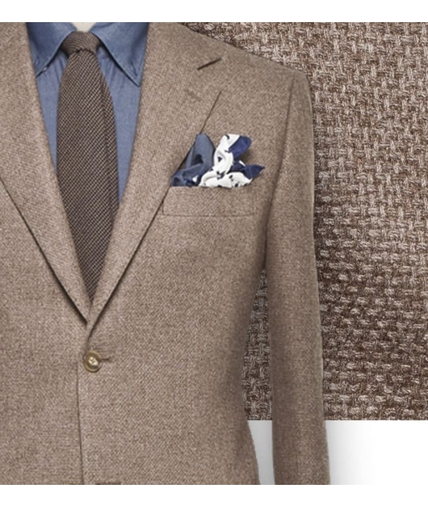 Blazer marron femme natté | Costume Privé Paris