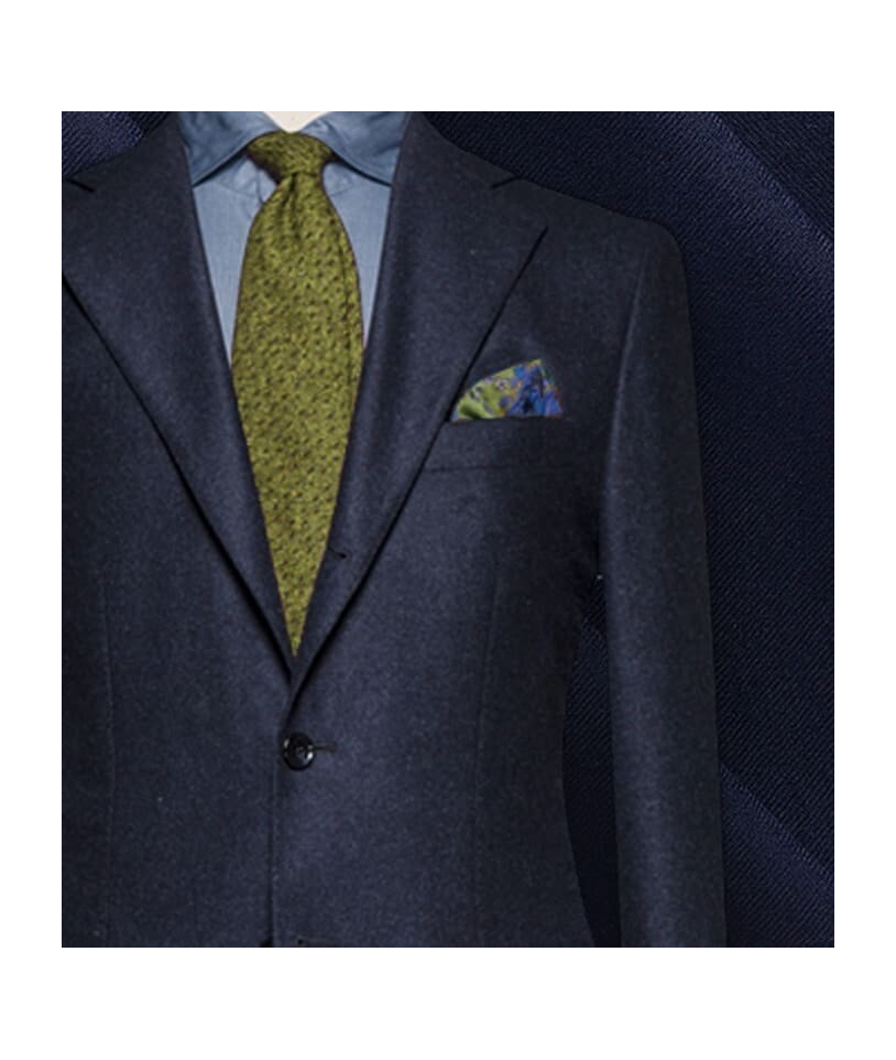 Costume Bleu Flanelle : L'Élégance Premium Automne-Hiver