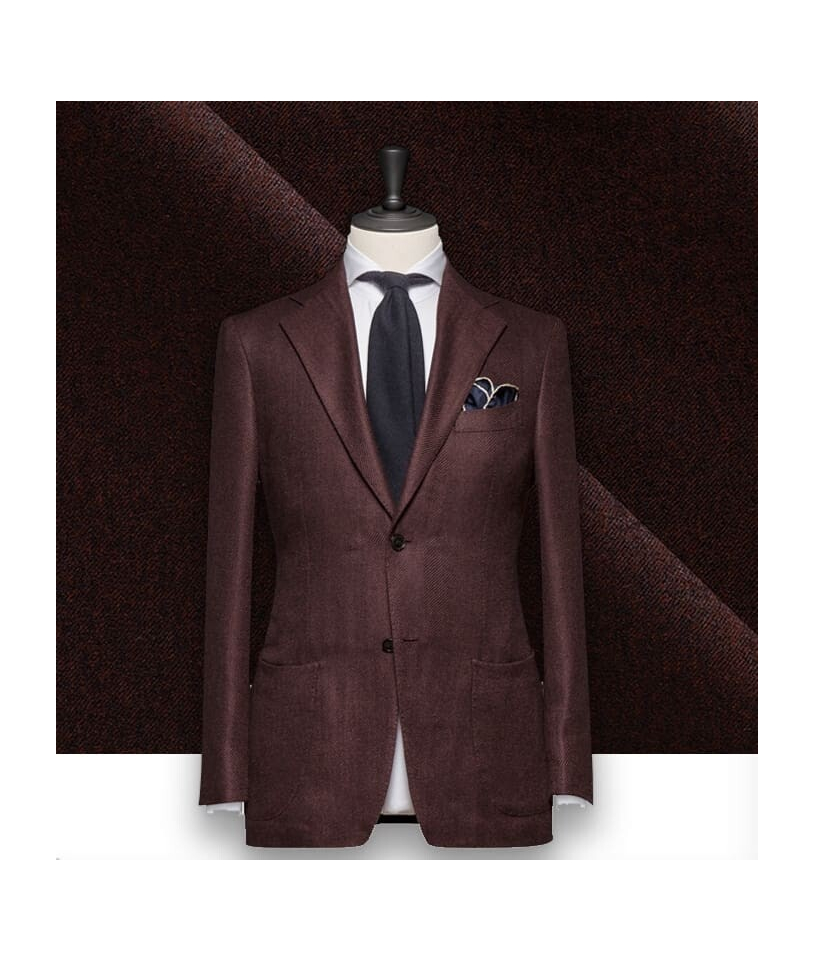 Blazer Bordeaux Flanelle : Élégance et Confort Assuré