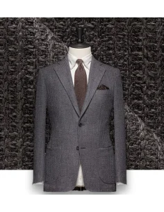 Blazer Gris Bouclé