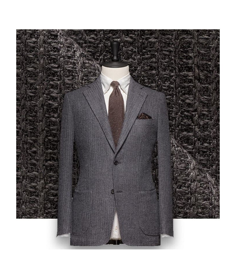 Blazer Gris Bouclé Élégant pour un Style Chic et Moderne