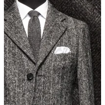 Manteau Gris Anthracite Élégant et Chic | Costume Privé Paris