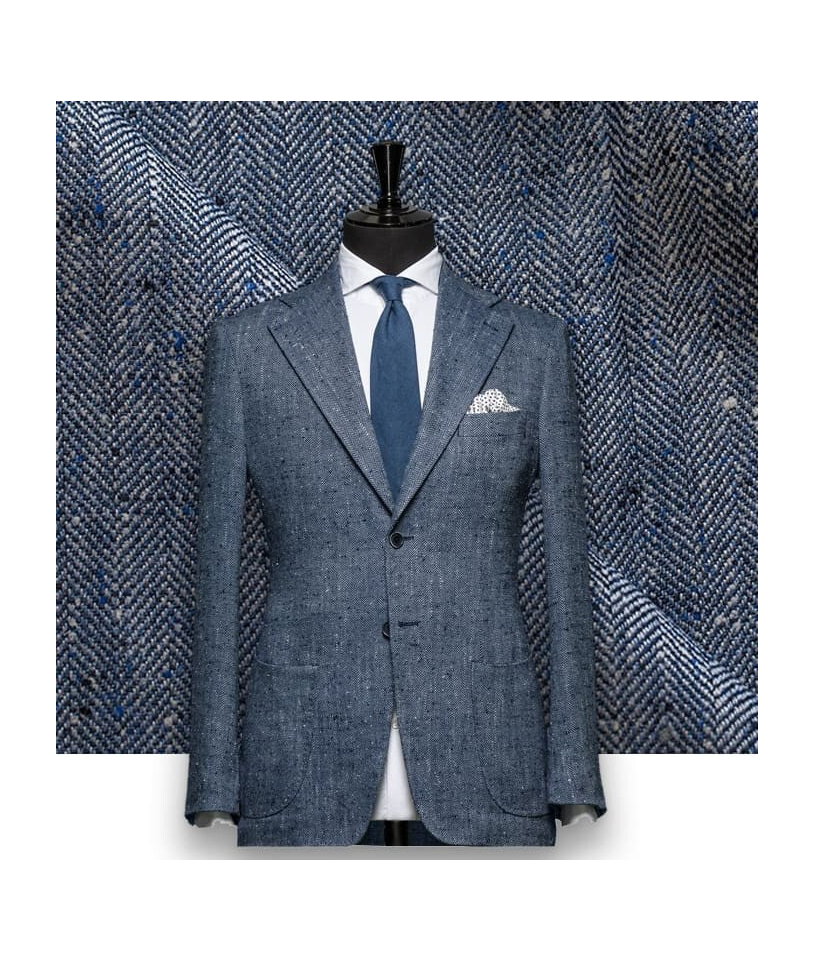 Blazer Bleu Clair Tweed Été : L'Élégance Chic et Légère