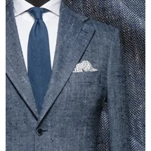 Blazer Bleu Clair Tweed Eté | Costume Privé Paris