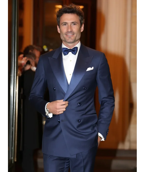 Smoking Bleu Croisé : Élégance et Style | Costume Privé Paris