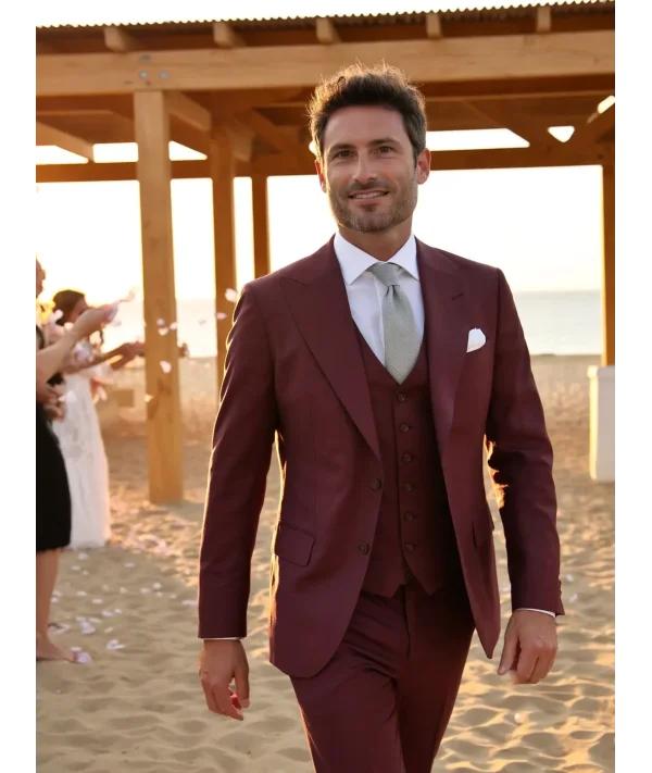 Costume Bordeaux cérémonie | Costume Privé Paris