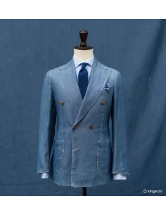 Blazer Croisé bleu denim