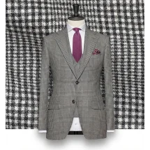 Costume Cérémonie Gris Prince de Galles | Costume Privé Paris