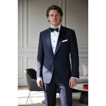 Smoking Bleu Homme Sur Mesure | Confection Tailleur Paris - Costume Privé