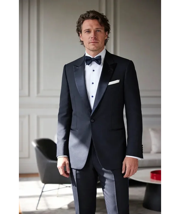 Smoking Bleu nuit col châle | Costume Privé Paris