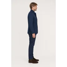 Veste matelassée bleu marine — vue profil porté