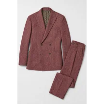 veste croisée été bordeaux : élégance et confort garantis — packshot ensemble