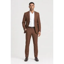 Costume mariage terre de sienne - élégance et originalité garanties. — porté décontracté veste ouverte