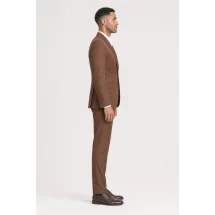 Costume mariage terre de sienne - élégance et originalité garanties. — vue profil porté